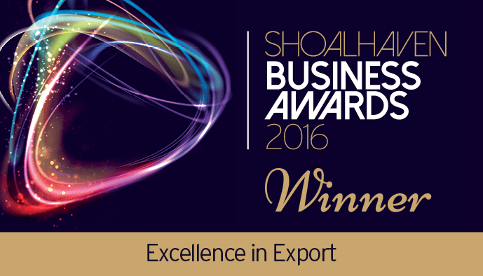 Shoalhaven Business Awards Winner 2016 - Excellence in Export