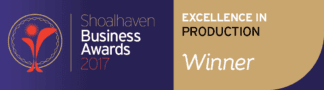Shoalhaven Business Awards Winner 2017 - Excellence in Production